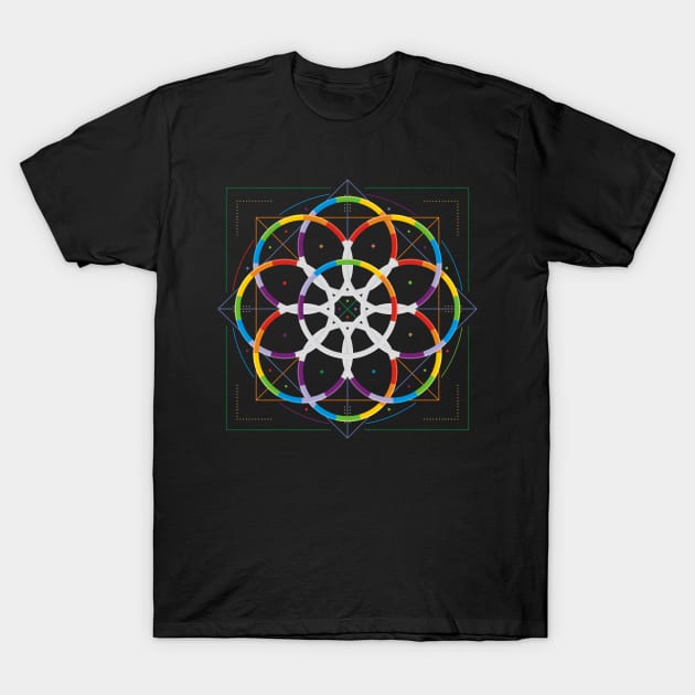 Kaleidoscope Rainbow T-Shirt by GeeTee